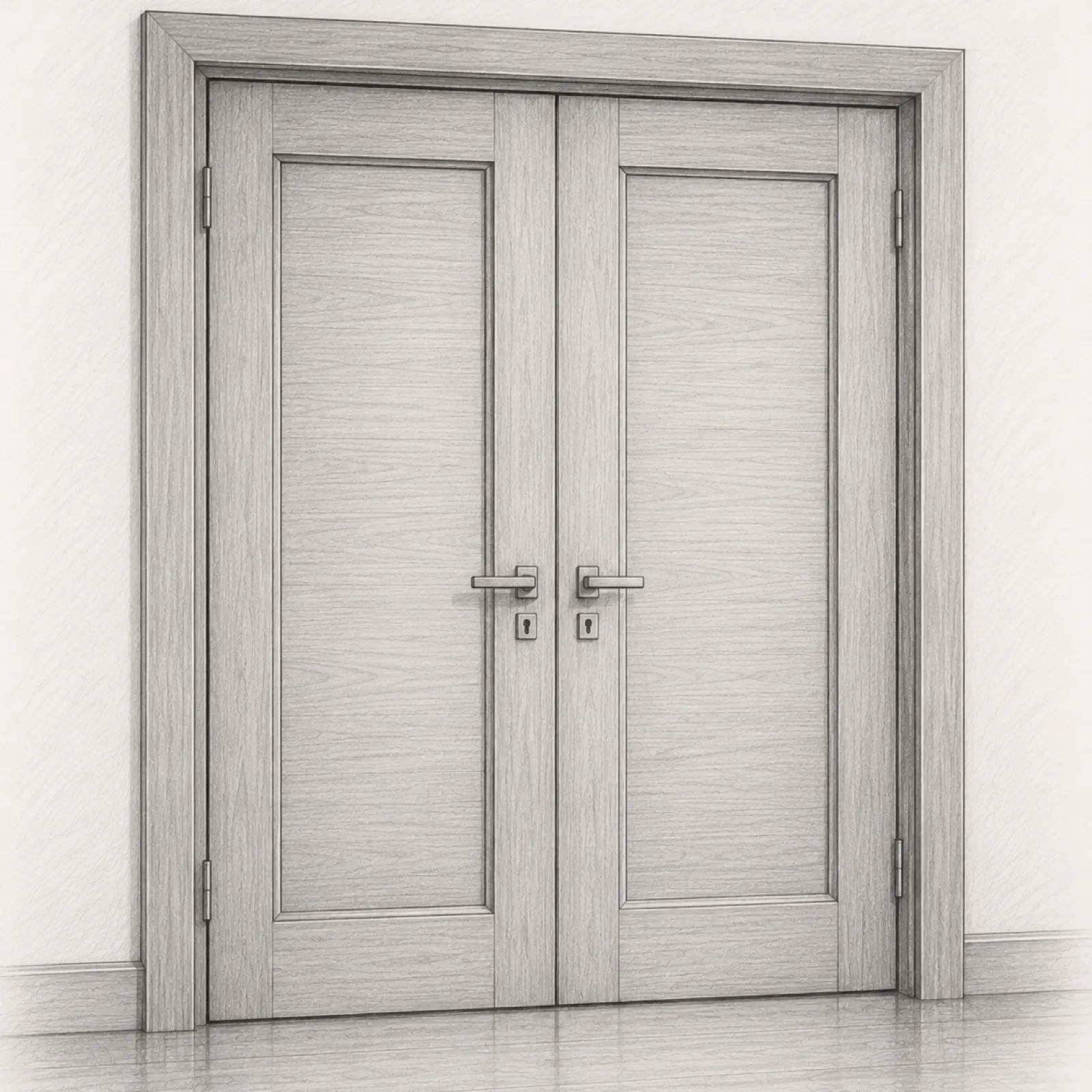 Puerta abrir 2 hojas